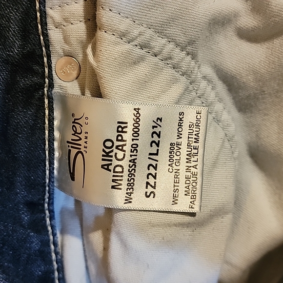 Silver Aiko Mid Capri Sz 22 - Picture 5 of 6